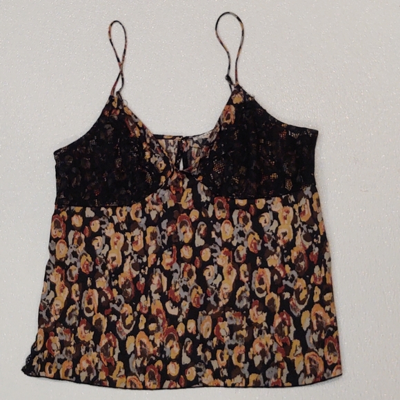 Free People Little Dreams Printed Lace Cami Tank - Picture 2 of 5
